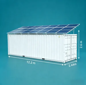 Eco Friendly Solar Powered Freezer Container 40ft Cold Storage Room For Meat Seafood Cold Chain Logistics Storage