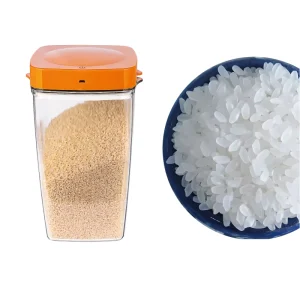 Eco Friendly Stackable Square Plastic Airtight Container BPA Free Canister Flip Top Lid Freezer Safe Moisture Proof for Pantry
