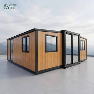 Eco Friendly Sustainable Waterproof Insulated Prefabricated Tiny Villa Expandable Container House Sea Hotel View Homestay Use