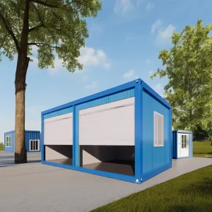 Eco friendly 20ft Steel Storage Container Flat Pack Industrial Design for Office Building Warehouse Shop Use