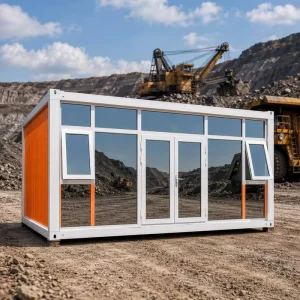 Eco friendly Double Glass Wall Container House Modern Prefabricated Residential Tiny Home