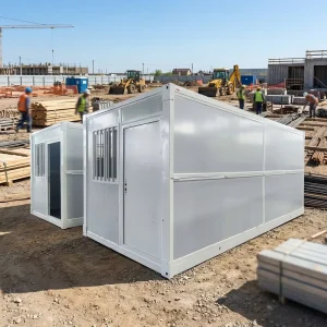 Efficient Quick Install Prefab House for Construction Site Management and Modular Temporary Steel Frame Project Building
