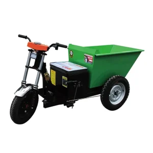 Electric Mortar Transport Trolley Three wheel Drive Electric Ash Truck Load 1000kg Electric Dump Truck Garden Wheelbarrow
