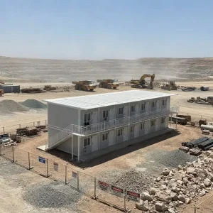 Emergency Resettlement House for Temporary Building Workers’ Dormitory at Integrated Building Site Two Floors Can Be Built