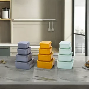 Environmental Protection Plastic PP Storage Box Square Shape Heatable Food Container Meat Fruit Vegetables Fresh Keeping Seal