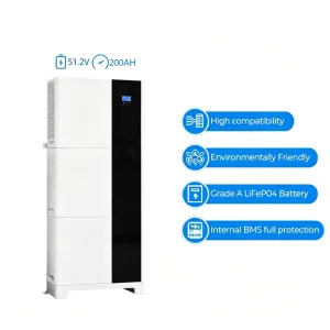 Environmentally Friendly 10kwh Stackable Home Energy Storage Lithium Battery 51.2v Solar Power for Lifepo4 Container