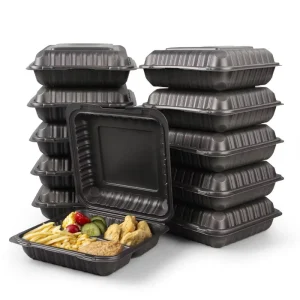 Environmentally Recyclable Microwave Packing Takeout Boxes PP New Food Containers Meal Prep for Catering Delivery