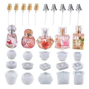 Epoxy Resin Mold for Perfume Bottle Sanitizer Storage Household Soap Box