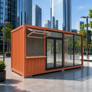 Expandable 20ft Modern Flat Pack Container House Quick Assembly Prefabricated Portable Home for Living, Office, Resort Use