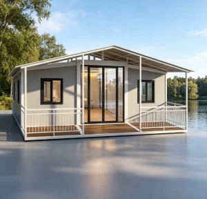 Expandable Container Home for Residential Living Guest House Vacation Rental and Private Garden Use