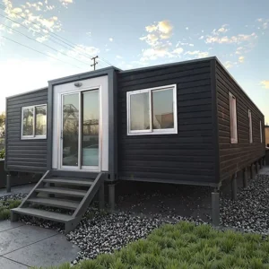 Expandable Container House 20ft 30ft 40ft with Bathroom Living Room Foldable Prefab Design