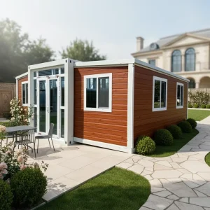 Expandable Container House 20ft 40ft Modular Granny Flat Portable Villa Ready to Live with 2 Bedrooms