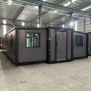 Expandable Container House Kit 20FT 30FT 40FT Pre Constructed Industrial Design Windows Doors School Dormitory Use