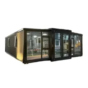 Expandable Container House Sandwich Panel Material Prefabricated Breathable Customized Colors Office Hotel Modern Design