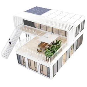 Expandable Container House Two Story Design With Kitchen Bathroom and 2 3 4 5 Bedrooms Prefabricated Buildings