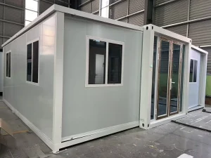 Expandable Container House with 2 Bedrooms Modern Prefab Home for Family Living or Airbnb