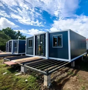 Expandable Double Wing Folding Modular Prefab Container House 40 Foot Three in One Expansion Living Container