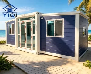 Expandable Foldable Container House Portable Mobile Office Cabin Prefabricated Unit for Retail Office Kiosk and Business Use