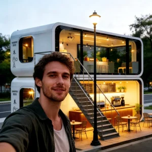 Expandable Folding Container House for Families or Businesses