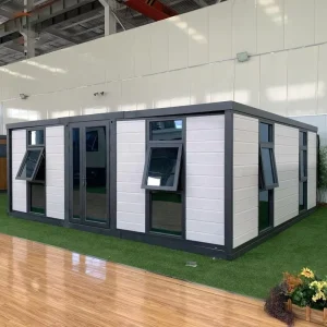 Expandable House 40ft Luxury Prefab Modular Hotel Steel Panoramic Glass Smart Insulated CE ISO Resort Australia USA Factory