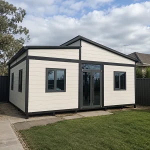 Expandable House with Bathroom Kitchen Australian Standard 2 Bedroom Prefab Granny Ready to Move in Flat Modular Tiny Home