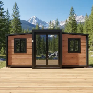 Expandable Prefab House 20 Foot Foldable Mobile Shipping Container Villa Windproof Anti Earthquake Hotel Apartment