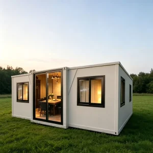 Expandable Prefab Steel House Portable Modular Eco Friendly Modern Villa Office Hotel Toilet for Temporary Accommodation
