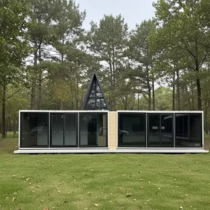 Expandable Sandwich Panel Prefabricated Portacabin Shipping Container 40ft Steel Frame House