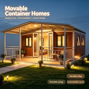 Expandable Steel Modular Prefab Container House Portable Building for Residential Commercial Office Project