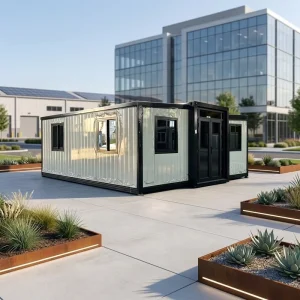 Expandable Steel Sandwich Panel Container House 20ft 40ft Portable Prefab Home for Office Dormitory Resort Residential Use