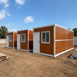 Export Grade Foldable Sandwich Panel House Low Cost Temporary Container Dormitory Office Construction Site Labor Camp Project