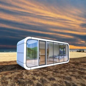 Extendable Steel Waterproof Storage Container Houses Prefabricated Flat Pack Expandable Knockdown with Garage