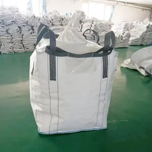 FIBC Jumbo Bag 1 Tonne Big U-panel Baffle Bulk Bag Container Bag Food Grade 1000kg Acceptable Flat Bottom
