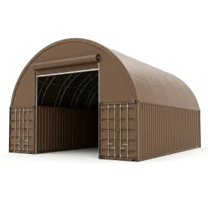 Fabric Building Temporary Shelter Storage Container Barn Structure Fertilizer Hoop Galvanized Certified Rated Galvanized Steel