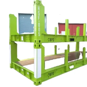 Factory 20ft Collapsible High-Capacity Flat Rack Container Made Durable Corten Steel Customizable
