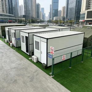 Factory Best Selling 10FT 20 FT Movable Folding Shop Booth Kiosk Prefab Flat Pack Luxury Container House