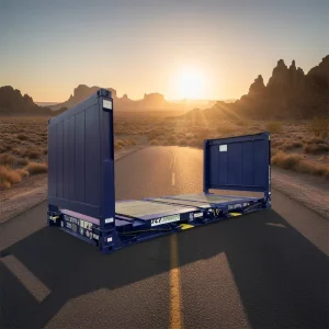 Factory Construction Material Transport Platform 20ft Flat Rack Shipping Container