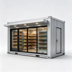 Factory Custom Foldable Prefab Container Kiosk Fast Install Foldable Food Shop for Outdoor Commercial Catering Business