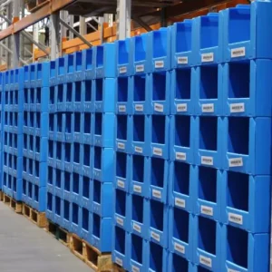 Factory Custom PP Corrugated Stackable Warehouse Picking Bins Plastic Storage Boxes for Garment and Apparel Industry