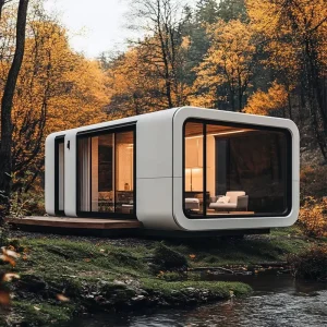 Factory Customized 20Ft 40Ft Modular Apple House Villa Cabin Camping Capsule Container Home for Office Hotel Mobile House