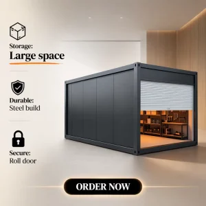 Factory Customized 20ft Detachable Prefabricated Modular Container Style Shops Warehouses and Kiosks