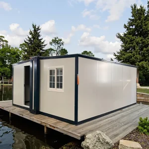 Factory Customized Luxury 2 in 1 Folding Expandable Container House School Outdoor Prefabricated Home with Contemporary Design