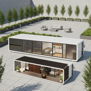 Factory Customized Modular Prefabricated Durable Outdoor Bedroom Bathroom Kitchen Sunroom Comfortable Apple Cabin