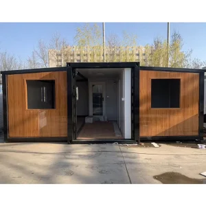 Factory Customized Prefab 20ft 40ft Expandable Folding Container House 2 Bedrooms Bed Prefabricated Foldable Container Home