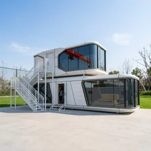 Factory Direct Customizable Modular Capsule House Prefab Steel Tiny Home for Airbnb Resort Hotel Vacation Rental Living Space