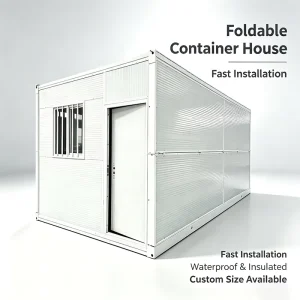 Factory Direct Foldable Container House Fast Fold Prefab Home Waterproof Portable Cabin for Construction Worker Dorm