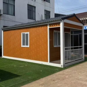 Factory Direct Portable Prefabricated Container Houses Tiny Flat Pack Homes Steel Sandwich Panel Material for Apartments Hotels
