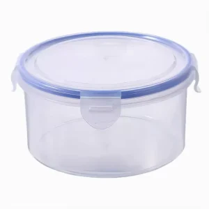Factory Direct Round Airtight Plastic Food Storage Container Microwave Safe Refrigerator Food Container