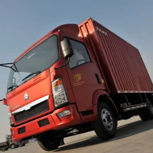 Factory Direct SINOTRUK HOWO 4X2 Dry Van Lorry 5 10Ton Single Cab Closed Box Truck for City Bulk Goods Shipment Logistics