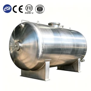 Factory Direct SS304 316L Horizontal Storage Tank CE ISO Certified Saddle Support for Chemical Oil Storage Easy Operation